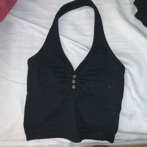 ribbed halter top